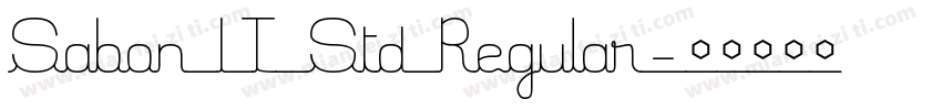 Sabon LT Std Regular字体转换